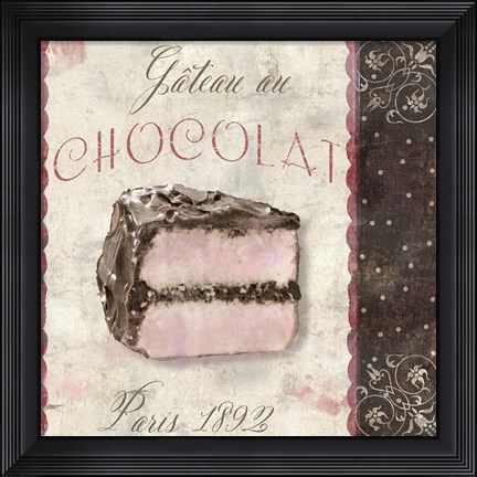 Framed Patisserie XI Print