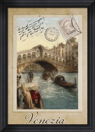 Framed European Vacation I Print