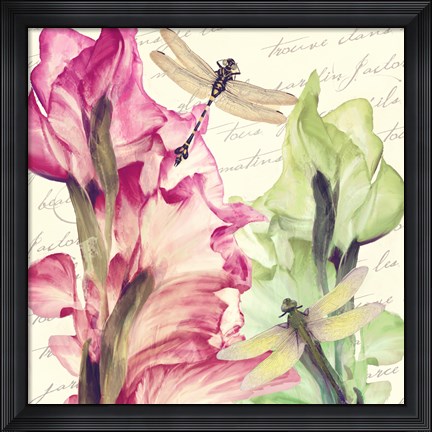 Framed Dragonfly Morning II Print