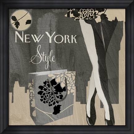 Framed New York Style II Print