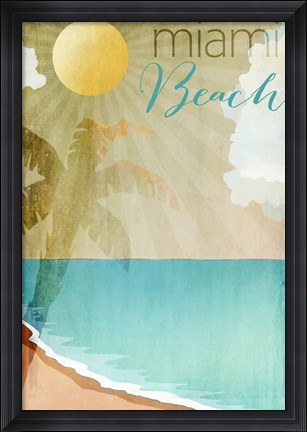 Framed Miami Beach Print