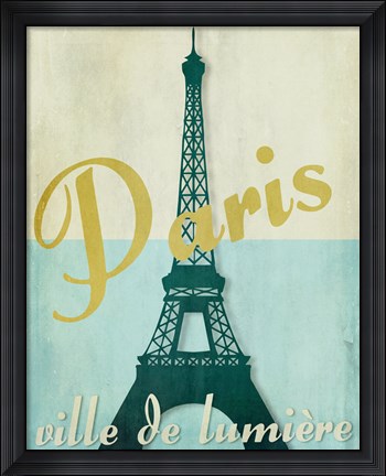 Framed Paris City of Light Print