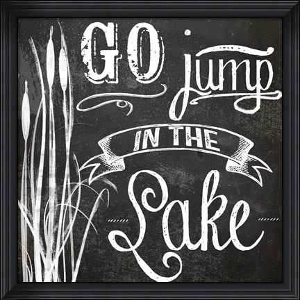 Framed Lake House V Print