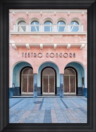 Framed Teatro Gongora, Cordoba, Andalucia, Spain Print
