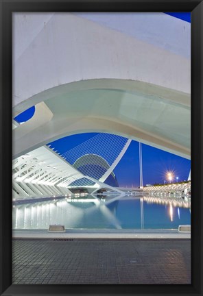 Framed City of Arts and Sciences, Valencia, Spain Print