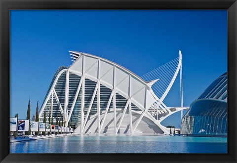 Framed City of Arts and Sciences, Valencia, Spain Print