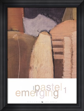 Framed Emerging Pastel 1 Print