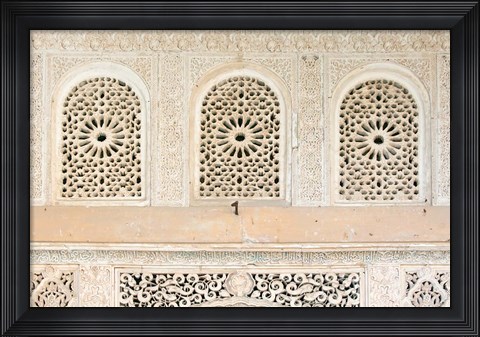 Framed Palacio del Generalife, Alhambra, Granada, Andalucia, Spain Print