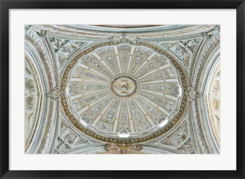 Framed Catedral Mosque of Cordoba, Ceiling, Cordoba, Andalucia, Spain Print