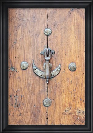 Framed Door Knocker, Toledo, Spain Print