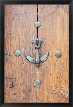 Framed Door Knocker, Toledo, Spain Print