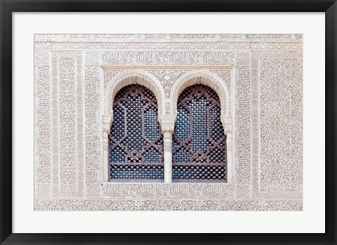 Framed Nasrid Palace, Alhambra, Granada, Andalucia, Spain Print