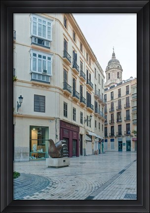 Framed Historic District, Malaga, Spain Print