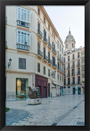 Framed Historic District, Malaga, Spain Print