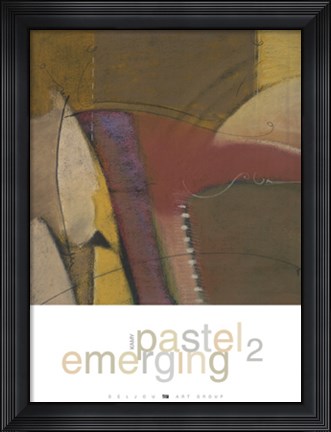 Framed Emerging Pastel 2 Print