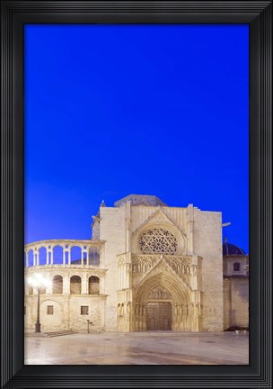 Framed Valencia Cathedral at Dawn, Valencia, Spain Print