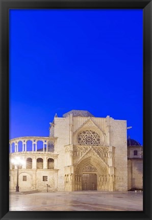 Framed Valencia Cathedral at Dawn, Valencia, Spain Print