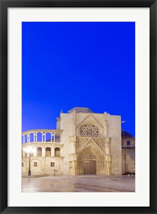 Framed Valencia Cathedral at Dawn, Valencia, Spain Print