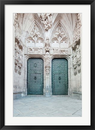 Framed Toledo Cathedral Door, Toledo, Spain Print