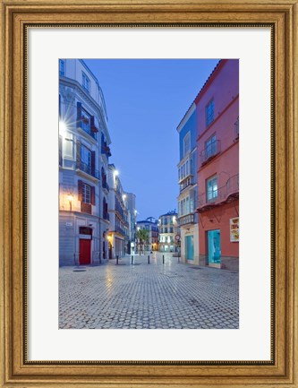 Framed Historic District, Malaga, Spain Print