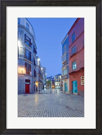 Framed Historic District, Malaga, Spain Print
