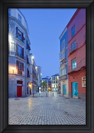 Framed Historic District, Malaga, Spain Print