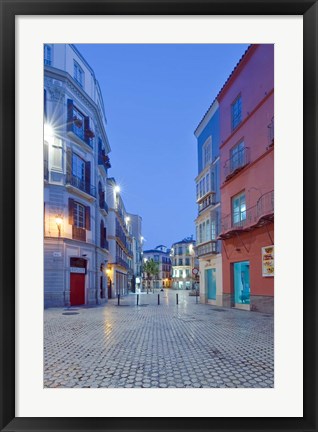 Framed Historic District, Malaga, Spain Print