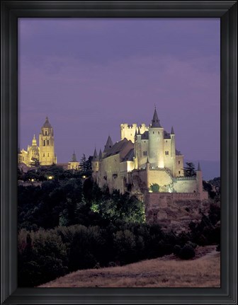 Framed Alcazar, Segovia, Spain Print