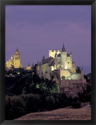 Framed Alcazar, Segovia, Spain Print