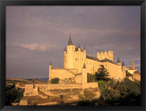 Framed Alcazar at Dusk, Segovia, Spain Print