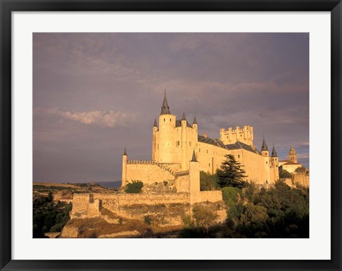 Framed Alcazar at Dusk, Segovia, Spain Print