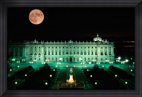 Framed Royal Palace and Plaza de Oriente, Madrid, Spain Print