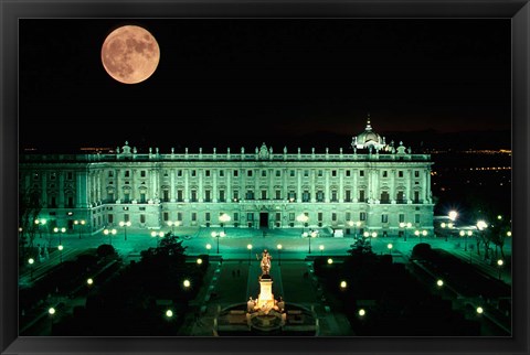 Framed Royal Palace and Plaza de Oriente, Madrid, Spain Print