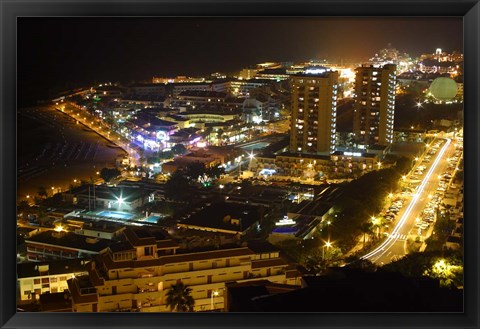 Framed City Overlook, Tenerife, Canary Islands, Spain Print