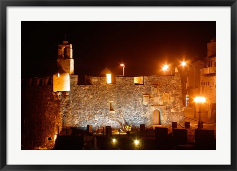 Framed Fortress by Night, Tenerife, Canary Islands, Spain Print