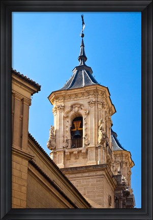 Framed Spain, Granada Bell tower of the Church of San Justo y Pastor Print