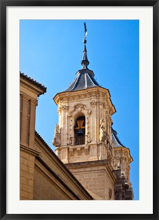 Framed Spain, Granada Bell tower of the Church of San Justo y Pastor Print