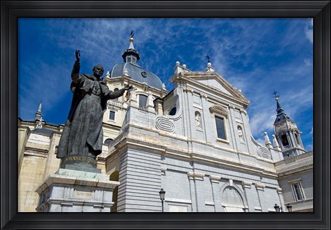 Framed Neo-Gothic Cathedral Almudena, Madrid, Spain Print