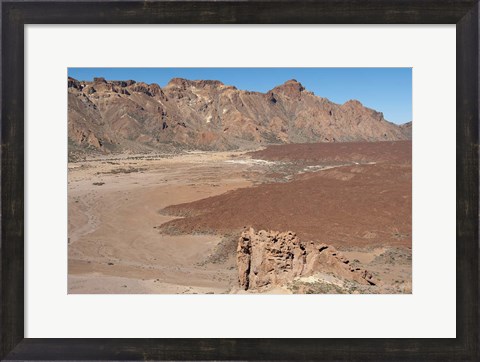 Framed Spain, Tenerife, Las Canadas, lava flow Print