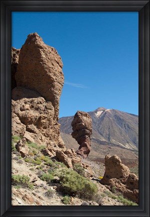 Framed Spain, Tenerife, Las Canadas, Volcanic rock Print