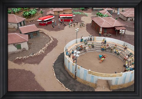 Framed Spain Tenerife, Pueblo Chico, park wrestling Print