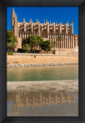 Framed Cathedral of Santa Maria of Palma, Majorca, Balearic Islands, Spain Print
