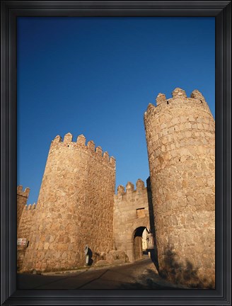 Framed Avila City Wall, Spain Print