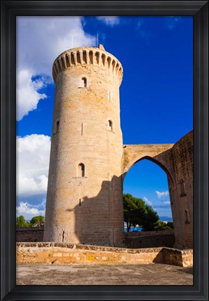 Framed Bellver Castle, Palma de Mallorca, Majorca, Balearic Islands, Spain Print