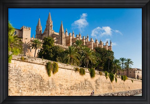 Framed Cathedral of Santa Maria of Palma, Majorca, Balearic Islands, Spain Print