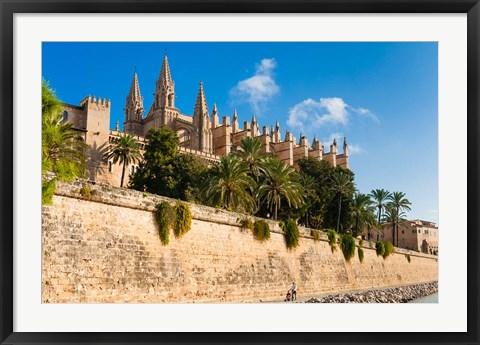 Framed Cathedral of Santa Maria of Palma, Majorca, Balearic Islands, Spain Print