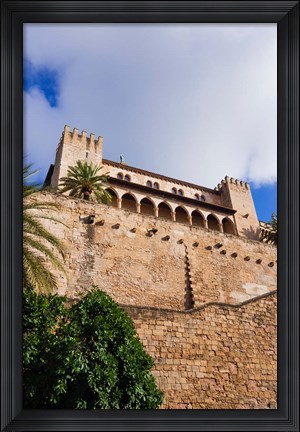 Framed Royal Palace of La Almudaina, Palma, Majorca, Balearic Islands, Spain Print