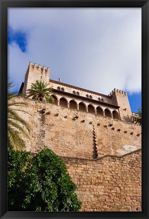 Framed Royal Palace of La Almudaina, Palma, Majorca, Balearic Islands, Spain Print