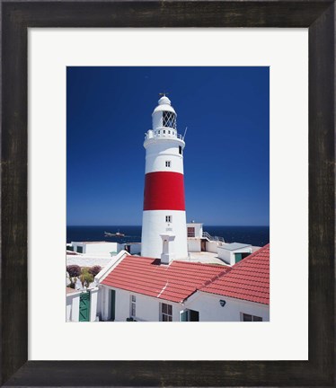 Framed Spain, Gibraltar, Europa Point, Lighthouse Print