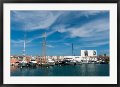 Framed Moll d&#39;Espana, Port Vell, Barcelona, Spain Print